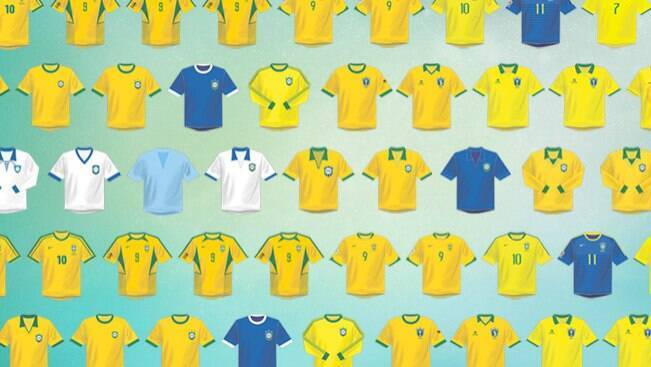Relembre os uniformes do Brasil em Copas do Mundo