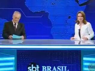 Rachel Sheherazade voltou à bancada do 'SBT Brasil' nessa segunda-feira (14)