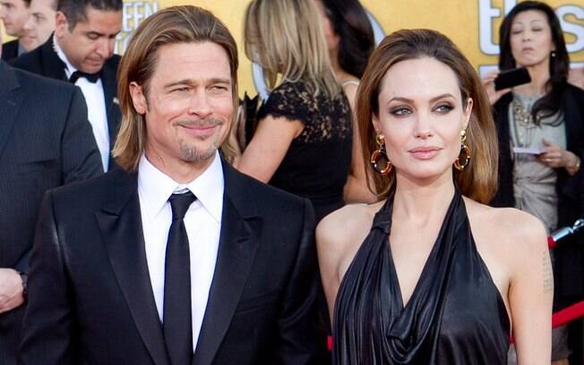 12 ANOS: Angelina Jolie (38 anos) e Brad Pitt (49). Foto: SplashNews
