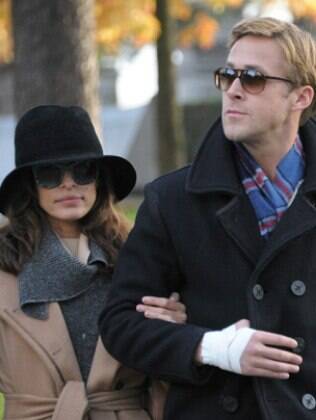 Eva Mendes e o namorado Ryan Gosling