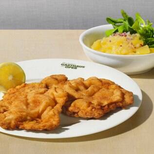 O clássico: filé bem fininho de vitela à milanesa