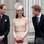 A duquesa Kate Middleton deixa o look de renda ainda mais romântico com o tom rosa lavado. Foto: Getty Images