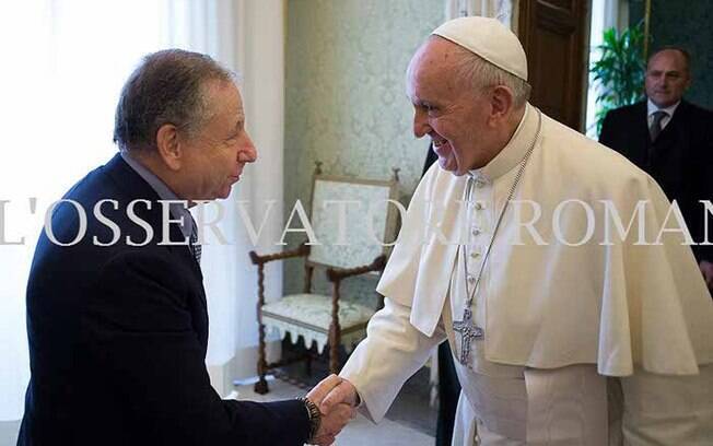 Jean Todt se encontrou com o Papa Francisco nesta quinta-feira