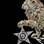 Detalhe da estrela do broche da coleção Constellation du Lion. Foto: Divulgação