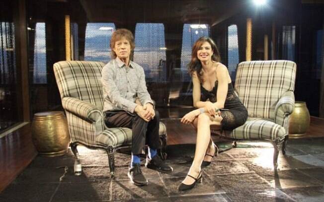 Mick Jagger abre o coração a Luciana Gimenez no programa dela, SuperPop, da Rede TV!, em março deste ano