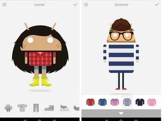 Androidify cria bonecos divertidos com base no mascote do Android. Grátis, para Android