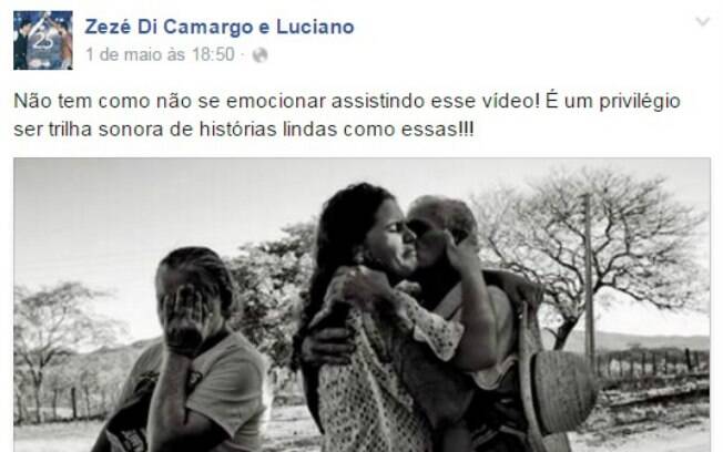 Zezé di Camargo comenta vídeo de Kauany 