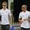 Jenson Button e Lewis Hamilton, companheiros de McLaren, caminham pelo paddock. Foto: Reuters