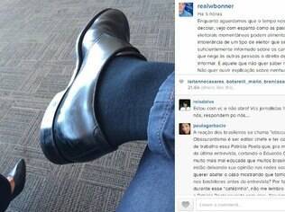 A página de William Bonner no Instagram