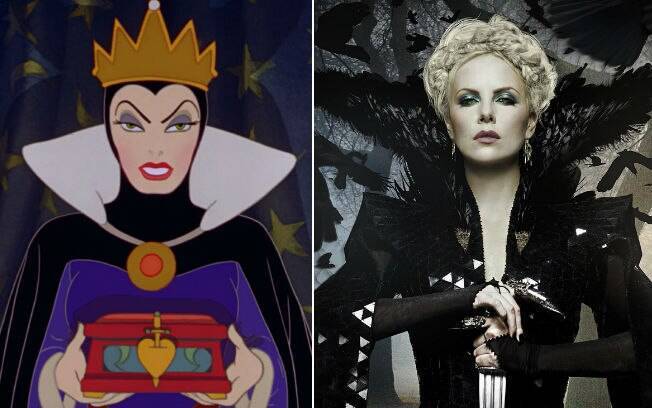 As duas versões que inspiraram Amy Candy: a do desenho 'Branca de Neve e os Sete Anões' (1937) e a interpretada por Charlize Theron em 'Branca de Neve e o Caçador' (2012