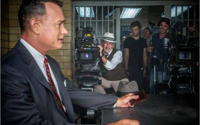 Steven Spielberg no set de