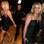Britney Spears também estava com o cabelo diferente, cheio de mechas coloridas. Foto: Getty Images