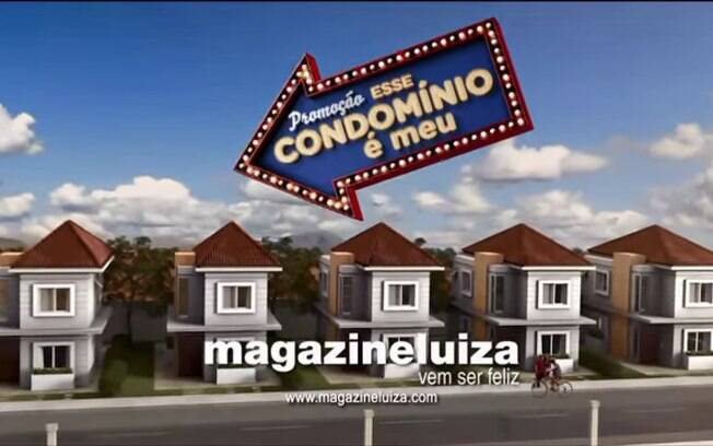 Promoção do Magazine Luiza promete dar condomínios no valor de R$ 1 milhão. Foto: Reprodução