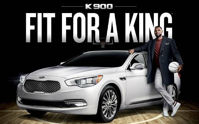 LeBron James, o novo garoto-propaganda do sedã de luxo K900