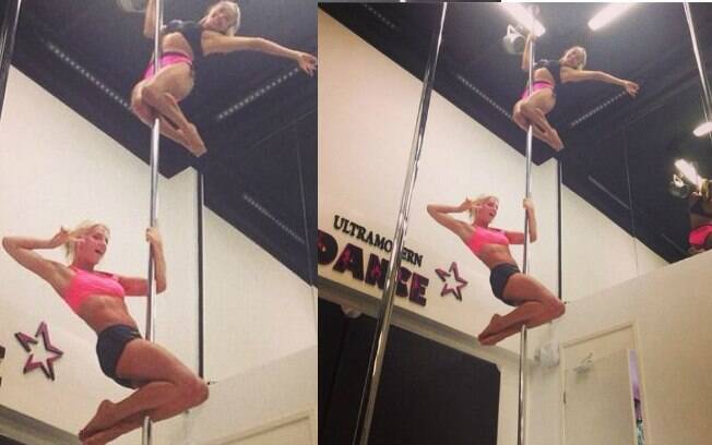 Giovanna Ewbank mostra seu talento no pole dance