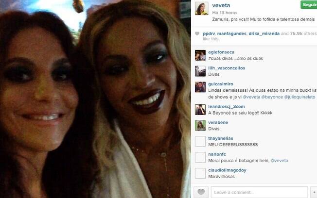 Ivete Sangalo grava vídeo com Beyoncé nos bastidores do Rock in Rio