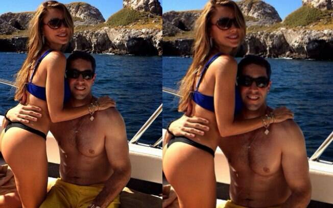 Sofia Vergara mostrou boa forma ao lado do noivo, Nick Loeb, durante suas férias no México