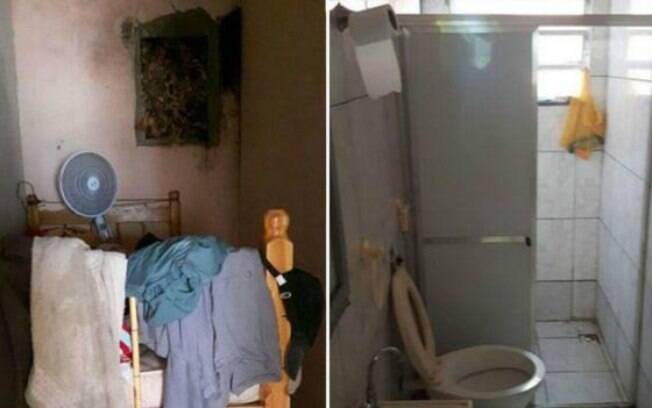 Banheiro não tinha chuveiro e mofo se espalhava pelos quartos