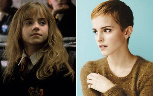 Antes e depois: Emma Watson em cena do filme 
