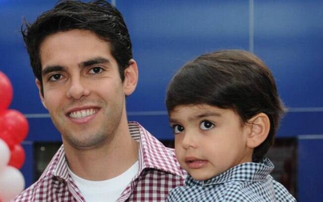 Kaká e o filho Luca
