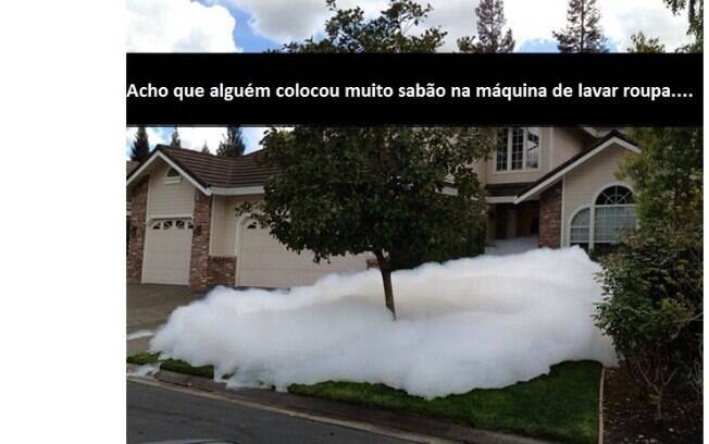 Pelo menos as roupas devem ter ficado bem limpinhas