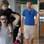 Caio Blat com o filho e Tiago Leifert com a irmã. Foto: AgNews