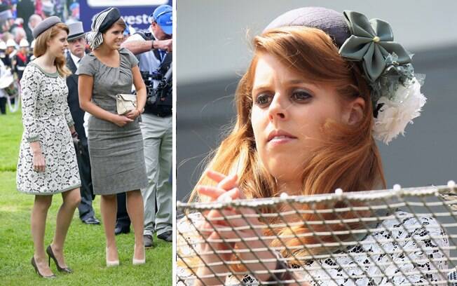 As princesas Eugenie e Beatrice (no destaque) celebram o Jubileu de sua avó