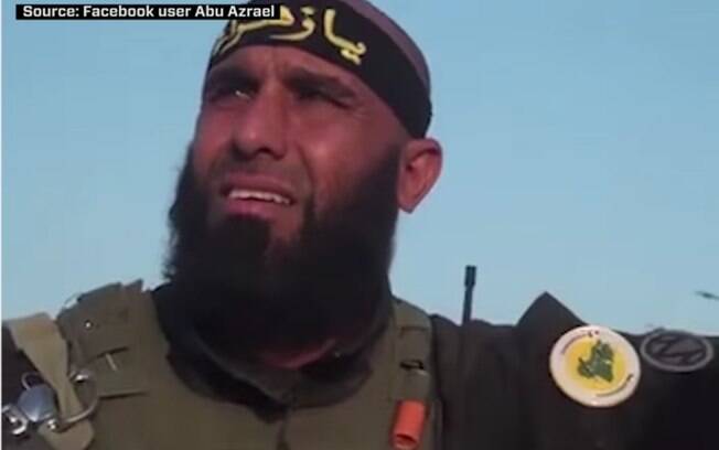 Abu Azrael, como é conhecido, ficou famoso por lutar e matar militantes do Estado Islâmico no Iraque. Foto: Reprodução/Youtube