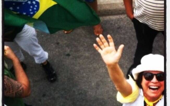 Famosos vão para as ruas em manifestações pelo Brasil. Foto: Reprodução/Instagram