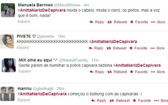 Internautas fazem piada sobre o novo nariz de Anitta