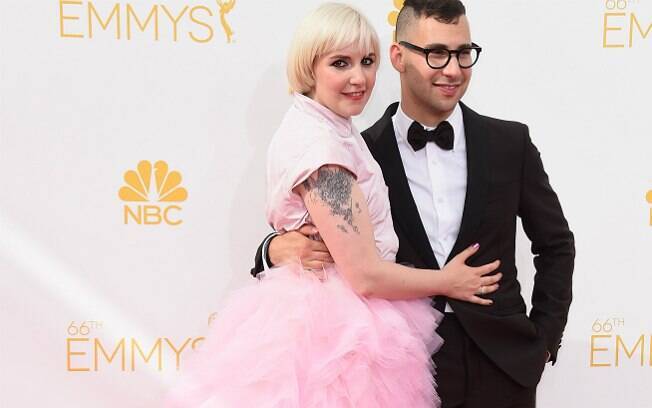 Lena Dunham e o namorado, o músico Jack Antonoff