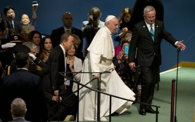 Na ONU, Papa cobra acordo efetivo sobre clima em Paris