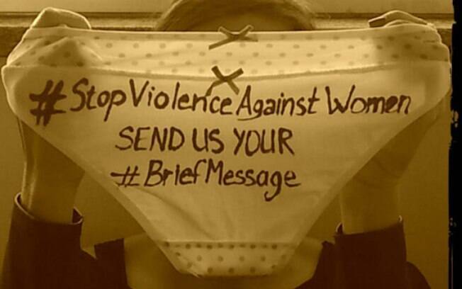 Pare a violência contra a mulher; envie-nos sua mensagem breve. Foto: Alexsandro Palumbo