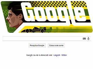 Homenagem do Google para Ayrton Senna