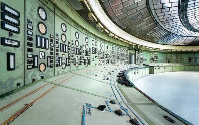 Sala de controle abandonada