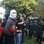 Parte dos estudantes que ocupavam a reitoria realizaram protesto contra a presença da Tropa de Choque no local. Foto: AE