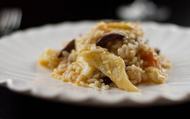 Versão de risoto da bacalhau do iG receitas Versão de risoto da bacalhau do iG receitas
