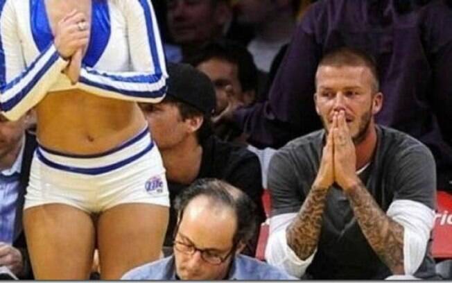 David Beckham já até rezou para não cair na tentação...