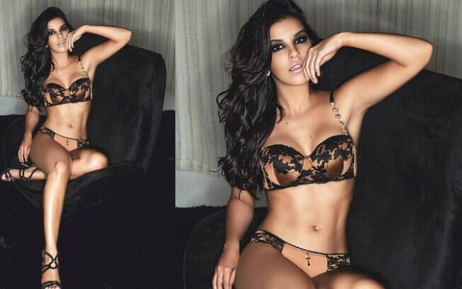 Mariana Rios aparece de lingerie em campanha publicitária