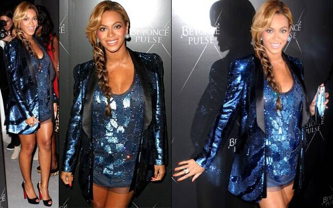 Beyoncé no lançamento de seu perfume Pulse