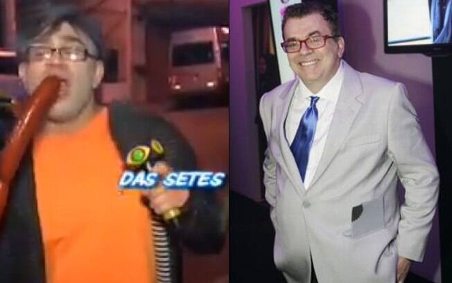 Evandro Santos como Walcyr Churrasco e Walcyr Carrasco