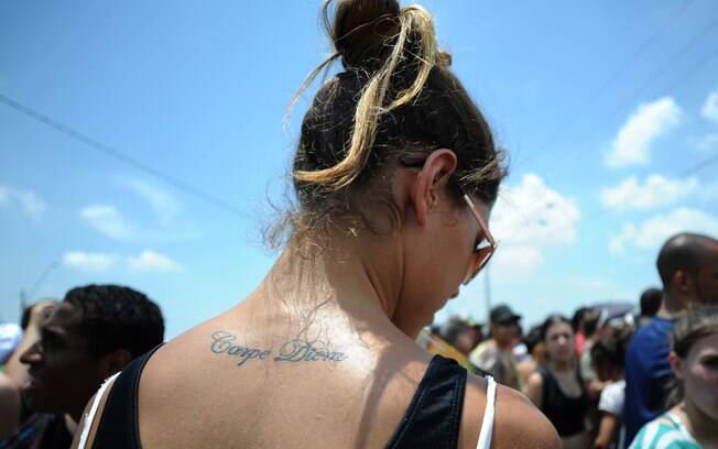 Tatuagem clicada durante o festival SWU