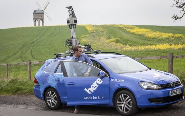 Carro usado pela Nokia para mapear cidades e incluí-las no Here Maps