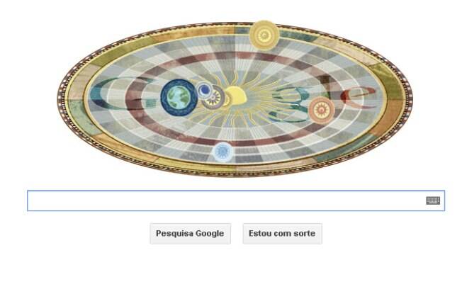 Google homenageia Nicolau Copérnico com novo doodle nesta terça-feira (19)