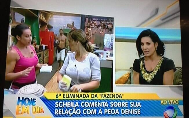 Scheila Carvalho no 'Hoje em Dia'
