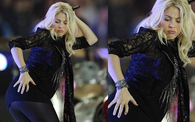 À espera de Milan, Shakira também não abriu mão de cantar