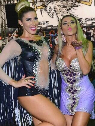 Ana Paula e Tati Minerato sáo musas da Gavióes da Fiel