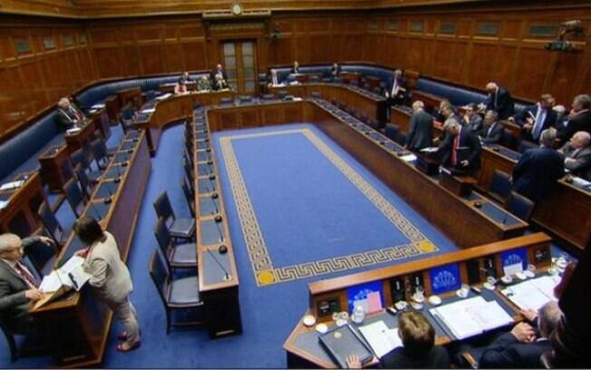 O Parlamento da Irlanda do Norte, onde votação na segunda (27) vetou pela quarta vez o casamento igualitário no país