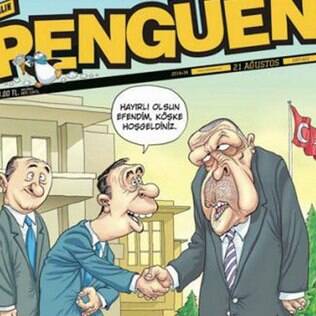Imagem feita por cartunistas turcos