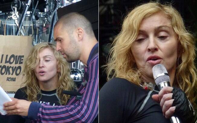 Madonna ensaia sem maquiagem para sua turnê na Itália